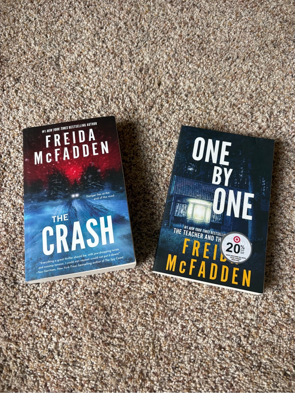 Freida McFadden Paperback Bundle — The Crash & One by One 🔪😈📚